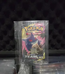 Pokemon Sun & Moon Team Up Booster Pack New Unweighed Sealed - Image 1
