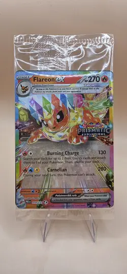 Flareon ex Stamped #14 – Prismatic Evolutions – Sealed Pokemon Promo - Image 1