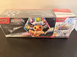 Pokemon Scarlet & Violet Prismatic Evolutions Surprise Box Booster 2-Pack - Image 1
