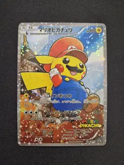CUSTOM Pokemon Mario & Luigi Pikachu 294/XY-P & 296/XY-P - Image 2