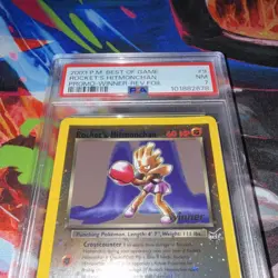 Pokemon TCG Rocket's Hitmonchan Promo Winner 9/10 Reverse Holo PSA 7 - Image 5