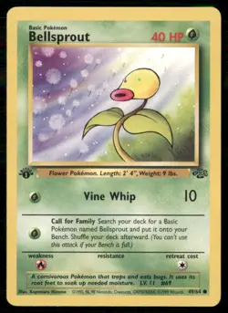 1999 1st Edition Jungle Pokemon Bellsprout Basic/Common #49 - Image 1