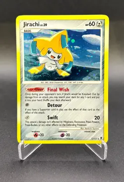 Pokemon Jirachi 7/111 - Rare Holo Platinum Rising Rivals 2009 - LP - Image 1