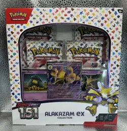 Pokemon TCG Scarlet & Violet 151 Alakazam ex Collection Box SEALED - Image 1