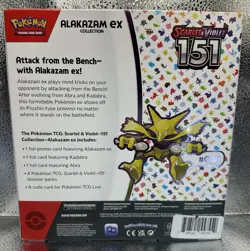 Pokemon TCG Scarlet & Violet 151 Alakazam ex Collection Box SEALED - Image 2