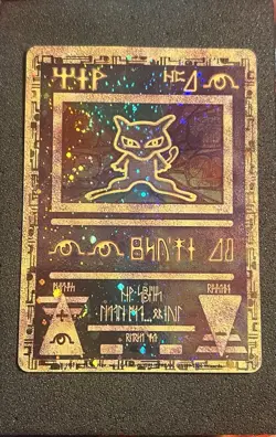 Pokemon Card Ancient Mew holo Swirl Pokemon Movie Promo Pokemon TCG 1999-2000 - Image 1