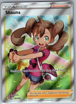 Shauna (Full Art) 263/264 SWSH08: Fusion Strike - Pokemon Card - NM - Image 1