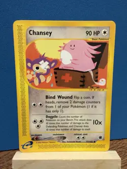 Pokemon TCG Chansey Expedition 72/165 Uncommon Non-Holo Card - Image 1