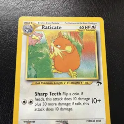 Raticate 6/18 Southern Islands Promo Pokemon Card HP/DMG - Image 2