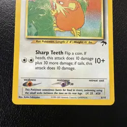 Raticate 6/18 Southern Islands Promo Pokemon Card HP/DMG - Image 3
