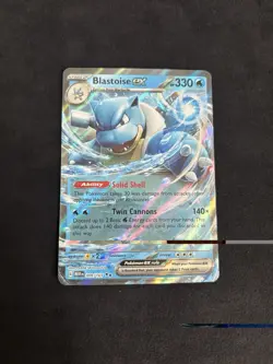 Blastoise ex 9/165 – Scarlet & Violet 151 Double Rare Pokemon Cards TCG NM - Image 1