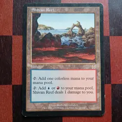 Mtg Shivan Reef MP/LP Apocalypse Ping Land Magic Card Rare - Image 2