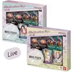 One Piece Card Game Illustration Box Vol.1 & Vol.2 Promo Box Bundle - Image 1