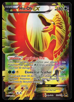 Ho-Oh EX 121/122 Holo Full Art XY BREAKpoint Pokemon Card - Image 1