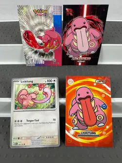 Pokemon Lot of Cards and Stickers All Lickitung #108 Pokemon Lot of 20 - Image 4