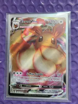 Pokemon Card Eevee VMAX SWSH087 Black Star Promo LP - Image 1