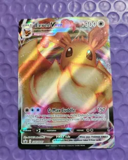 Pokemon Card Eevee VMAX SWSH087 Black Star Promo LP - Image 2