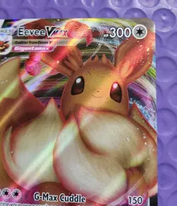 Pokemon Card Eevee VMAX SWSH087 Black Star Promo LP - Image 5