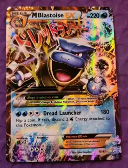 Pokemon M Blastoise EX TCG 18/83 Ultra Rare Holo Card NM - LP - Image 2
