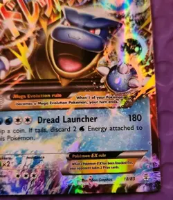 Pokemon M Blastoise EX TCG 18/83 Ultra Rare Holo Card NM - LP - Image 3
