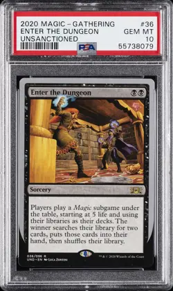 2020 MTG UNSANCTIONED #36 ENTER THE DUNGEON PSA 10 - Image 1