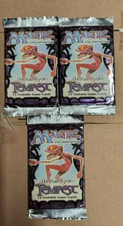 MtG Tempest booster pack x3 English - Image 1