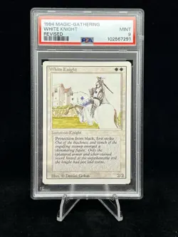 WHITE KNIGHT Revised Edition 1994 Magic The Gathering MTG PSA 9 MINT 🤩 - Image 1