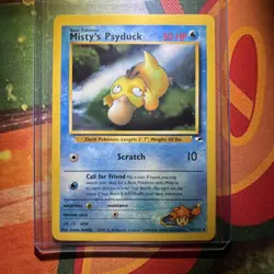 Pokemon Misty’s Psyduck Gym Heroes Vintage Card #54/132 LP Wotc 2000 - Image 1