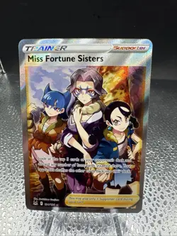 Pokemon TCG Miss Fortune Sisters 194/196 Lost Origin Trainer Full Art Holo Rare - Image 1