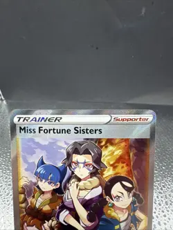 Pokemon TCG Miss Fortune Sisters 194/196 Lost Origin Trainer Full Art Holo Rare - Image 3