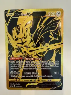 Pokemon TCG: Zacian V SWSH076 Sword & Shield Black Star Promo 2021 NM See Video - Image 1