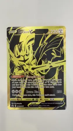 Pokemon TCG: Zacian V SWSH076 Sword & Shield Black Star Promo 2021 NM See Video - Image 2