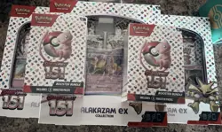 Pokemon TCG Scarlet and Violet 151 Booster Bundle x2 a Alakazam Ex Box x3 - Image 1