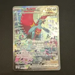 Pokemon Roaring Moon EX 251/182 SV04 Paradox Rift Special Illustration Rare Hol… - Image 1