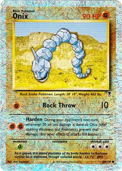 Damaged Onix - 84/110 - Common - Reverse Holo Pokemon Legendary Collection - Image 1