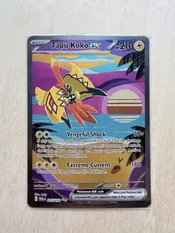 Pokemon TCG Tapu Koko EX 247/182 Paradox Rift Special Illustration - Image 1