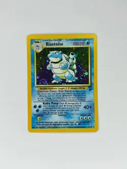 Pokemon TCG Blastoise Holo Rare (Base Set 2) 2/102 WOTC 1999 Vintage SWIRL 🌀 - Image 1