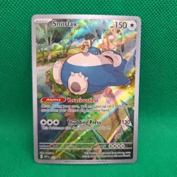 Snorlax 051 Illustration Rare Scarlet & Violet Black Star Promo Pokemon TCG NM - Image 1