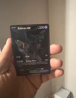 Pokemon Zekrom EX 172/086 BLK Basic Dragon EX Holo TCG **Fan ArtCard** - Image 3