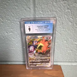 Pokemon TCG Charizard VSTAR SWSH262 Holo Black Star Promo CGC 9 Miscut Error - Image 2