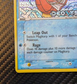 Magikarp 64/107 Deoxys Reverse Holo Moderately Played Vintage 2005 Pokemon TCG - Image 5