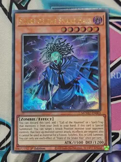 YUGIOH MZMU-EN003 Stare of the Snake Hair Ultra Rare 1ST EDITION - Image 1