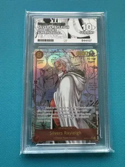 ONE PIECE - Silvers Rayleigh Manga Alt Art OP08-118 ACE 10 (perfect subgrades) - Image 1