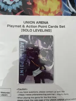 Bandai Card Fest Union Arena Solo Leveling Playmat & Action Point - Image 2