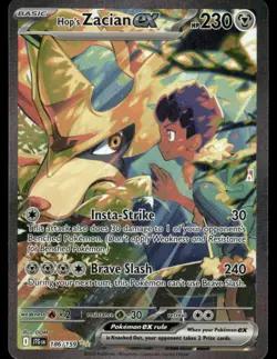 2# Pokemon Cards Hop's Zacian ex 186/159 Journey Together - Image 1