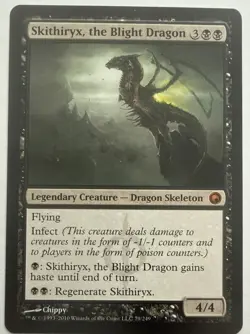 Magic the Gathering Scars of Mirrodin Skithiryx, the Blight Dragon Card #79/249 - Image 1