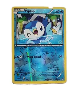 Pokemon TCG Piplup Reverse Holo Card 36/162 XY Breakthrough - Image 1