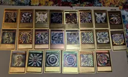 YU-GI-OH 22 GOLD CARD LOT FAN MADE UNOFFICIAL - Image 1