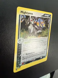 Pokemon TCG Mightyena EX Ruby and Sapphire Holo Rare Card 10/109 LP+ - Image 2