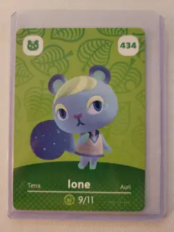 Animal Crossing Ione Amiibo Card US #434 - Image 1
